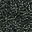 Rocailles 2,6mm mit Silbereinzug hellgrau