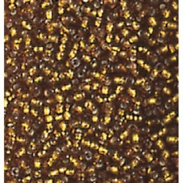 Rocailles 2,6mm mit Silbereinzug altgold