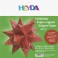 Bascetta Sterne Papier Transparent Papier 20x20cm rot