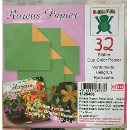Floreus Origami Papier DUO 10x10cm orange/gelb