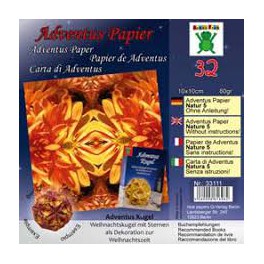 Floreus Origami Papier DUO 10x10cm orange/gelb