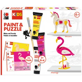 Marabu KiDS Little Artist Paint & Puzzle Einhorn