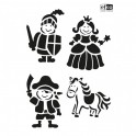 Schablonierschablone "Accent Squares"