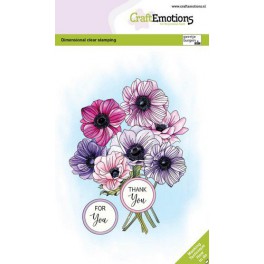 Motivstempelset "Mohnblumen, Schmetterlinge"