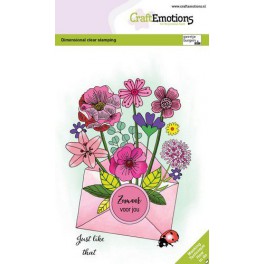 Motivstempelset "Mohnblumen, Schmetterlinge"