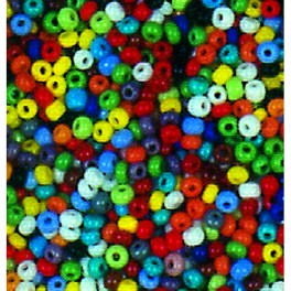Rocailles 2,6mm opak farbig sortiert