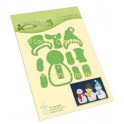 Schneideschablone "Banner Schleifen II"