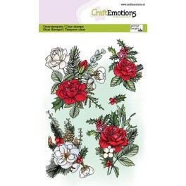 Motivstempelset "Mohnblumen, Schmetterlinge"
