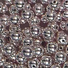 Kunststoffperlen silber 6mm