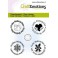 Motivstempelset "Mohnblumen, Schmetterlinge"