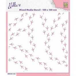 Nellies Choice Mixed Media Stencils A6 Rahmen Blumen