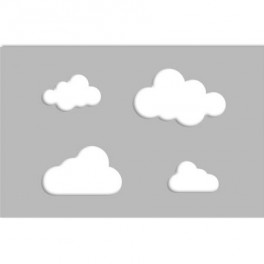 Schablone Stencil "Wolken"