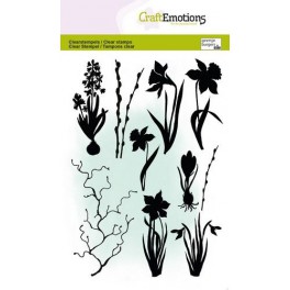 Motivstempelset "Mohnblumen, Schmetterlinge"