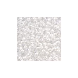 Rocailles 2,6mm transparent weiß