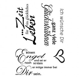 Stempelset mit Acrylblocks Geburt