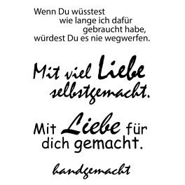 Stempelset mit Acrylblocks Geburt