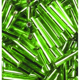 Stiftperlen Silbereinzug maigrün