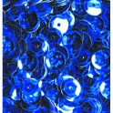 Pailletten rund gewölbt,  blau hologramm