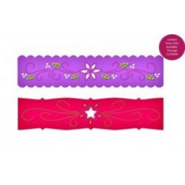 Borderabilities Poinsettia & Stars Petite