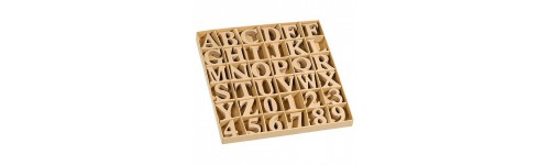 PappArt flach Zahlen/Buchstaben